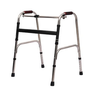 Aide à la marche en acier inoxydable, réglable en hauteur, durable, pour la réadaptation des personnes âgées - Product Image 1