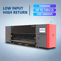 Impresora UV de Formato Grande de Grado Industrial de 3.2m, Impresora de Inyección de Tinta UV para Publicidad, Producción Rápida