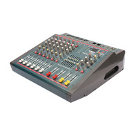 Console de mixage équipée d'un amplificateur DN633, console de mixage à 6 canaux avec double affichage à sept segments, lecture USB équilibrée