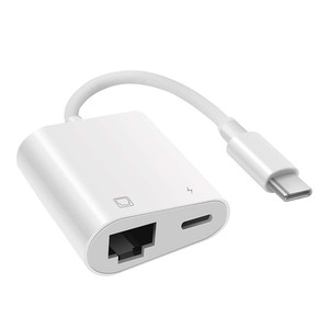 <span class=keywords><strong>Cable</strong></span> de carga macho a hembra tipo C PD USB C 100M RJ45 <span class=keywords><strong>Ethernet</strong></span> Lan adaptador para MacBook iPad <span class=keywords><strong>iPhone</strong></span> Samsung S23 Surface Book 3 - Product Image 1