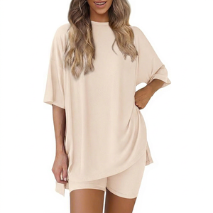 Autumn Casual 2 Piece Fitness Outfit Printed O Neck T-<b>Shirt</b> Skirts Shorts Set Cropped Above Knee <b>Y2K</b> Women Clothing - Product Image 1