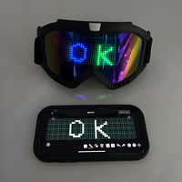 Lunettes Harley lumineuses à commande Bluetooth, lunettes programmables lumineuses, lunettes de protection, recharge USB, accessoires pour spectacle de nuit du Nouvel An
