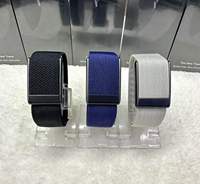 Sensor Gravitasi HK50 STK8321 Gelang Pintar OEM Logo Kustom BT5.3 Tanpa Layar SpO2 HRV Pelacak Tidur Olahraga Pelacak Kebugaran