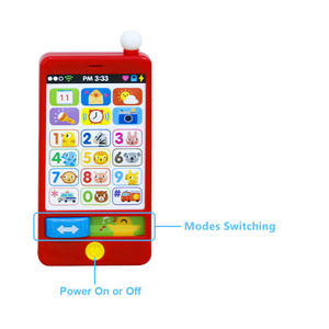 Juguete Educativo para Niños, Teléfono <span class=keywords><strong>de</strong></span> Aprendizaje, Juguete <span class=keywords><strong>de</strong></span> Educación Temprana con Luz, Logotipo Personalizado Disponible - Product Image 4