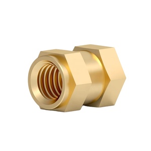 Bộ phận chính xác ISO chủ đề Mill chèn mù ren chèn <span class=keywords><strong>Hex</strong></span> Brass <span class=keywords><strong>Nut</strong></span> khuôn trong chèn cho ép nhựa - Product Image 1