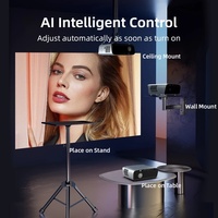 [2000 ANSI et Google TV] Projecteur de télévision intelligente de film 4K WiFi Projecteur vidéo domestique Mise au point automatique Projecteur intelligent Netflix et Google Play