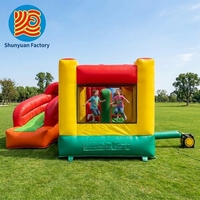 Château gonflable personnalisé avec toboggan, structure de saut gonflable en PVC, château gonflable rebondissant pour la location et les jeux