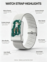 Bracelet de montre intelligente en nylon imperméable personnalisé de 22 mm avec fermoir rabattable pour Whoop /ODM/OEM
