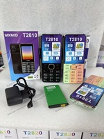 Téléphone portable à clavier triple SIM T2810, écran 2,8 pouces, batterie 3600 mAh, radio FM, pour seniors