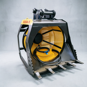 Bécher rotatif de 0,4 m³ pour excavatrice Soosan 5-8 tonnes, pour la séparation du sable et du gravier lors des travaux de construction - Product Image 1