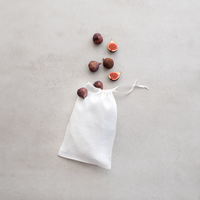 Pochette de rangement en coton naturel écologique en gros, sac à cordon personnalisé pour cadeaux alimentaires