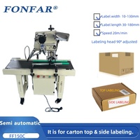 Applicateur d'étiquettes autocollantes, machine à sceller et à étiqueter les coins à surface plane pour boîtes en carton