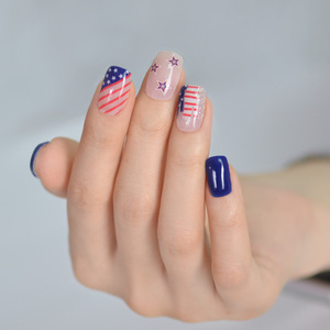 Autocollant drapeau américain pour ongles Autocollants pour ongles en gel pour le jour de l'indépendance du 4 juillet - Product Image 3