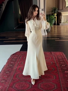 Vestido de Moda 2026 para Mujer, Estilo Francés con Cuentas, Elegante y que Define la Cintura, <span class=keywords><strong>Ropa</strong></span> de Diseñador para Mujer, Venta al Por Mayor - Product Image 3