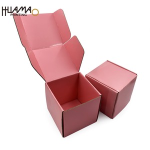 Custom Logo Printable <b>Pink</b> Recyclable Corrugated Mailer <b>Box</b> For Bath Bomb <b>Gift</b> Set Home Fragrance Subscription <b>Box</b> Packaging - Product Image 1