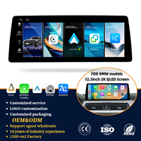 Écran QLED 2K ultra-fin de 12,3 pouces, système Linux, CarPlay, Android Auto, support de tableau de bord, lecteur audio de voiture pour BMW Série 3/4 F30/F32