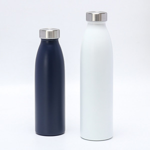 Stainless Steel <b>Thermos</b> <b>Bottle</b> Double Walled Insulated For Camping Outdoor Use Dark Blue 500Ml - Product Image 4