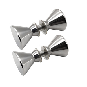 Acessórios para portas de vidro, resistente, anti ferrugem, botão de porta, aço inoxidável 304ss, alças de porta sólida, para escritório - Product Image 1