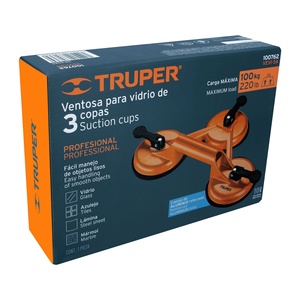 Truper VEVI-3A ventosa in alluminio per vetro 3 ventose-per parti di macchine in vetro - Product Image 1