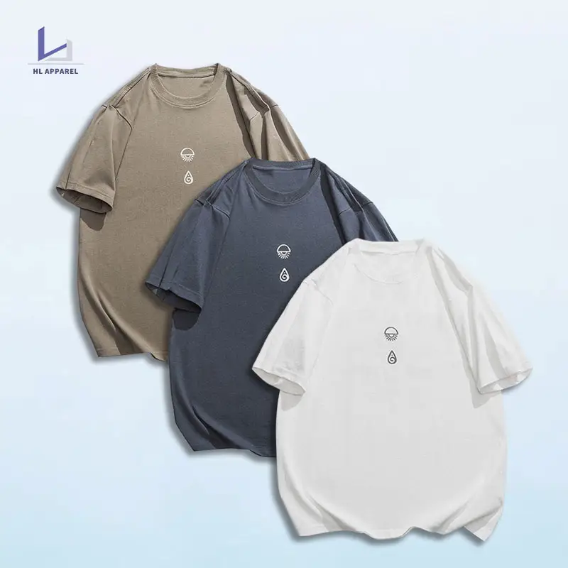 huilin manufacturer custom personalized graphic printed t-shirt men basic 100% cotton short sleeve oversized t shirt