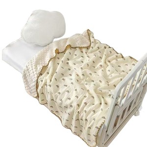 Manta de Gasa para Bebé Qidou, 100x100 cm, 100% Algodón, Ligera, para las Cuatro Estaciones, Ropa de Cama para Bebés - Product Image 4