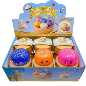 New Arrivals 12pcs/box <b>Beads</b> Dumplings Squishy Toys Mystery Dumpling Squishy Fidget Sensory Stress Relief Toy Blind Box Toy - Product Image 1