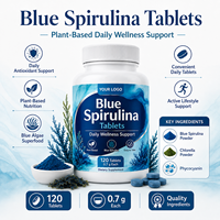 Comprimés de Spiruline Bleue Marque Privée OEM/ODM 0,7g Chaque 120 Comprimés – Complément Alimentaire pour le Soutien Métabolique et la Gestion de la Santé