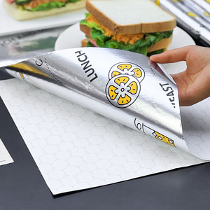 Custom Oil Proof Aluminum Foil Honeycomb Deli Parchment <strong>Baking</strong> <strong>Paper</strong> Wrapping Kraft <strong>Paper</strong> Food Grade Foil Sandwich Burger <strong>Paper</strong> - Product Image 4