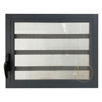 Ventanas de Aluminio con Doble Acristalamiento y Persianas, Diseño Moderno para Interiores de Casas y Villas, Ventana de Aluminio con Persianas para Baño