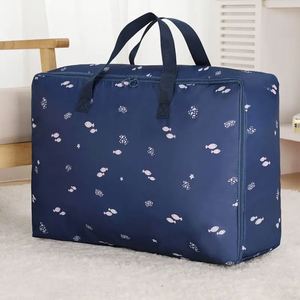 Wardrobe Foldable Oxford Cloth Storage Bag Large Capacity Closet Organizer Household <b>Quilt</b> Storage Bag with Zipper - Product Image 6