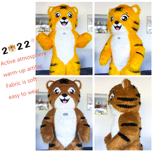SAYGO mignon fourrure en peluche ours mascotte <span class=keywords><strong>Costume</strong></span> Animal Promotion Halloween Cosplay fête Fursuit famille unisexe carnaval Costumes - Product Image 2