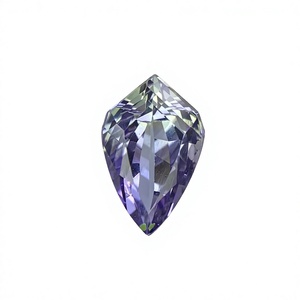 Piedra de Tanzanita Sirena Natural Certificada de 2.92 Quilates, Corte en Forma de Cometa, Sin Calentar, con Excelente Color, Zoisita Natural, Limpia con Lupa - Product Image 1