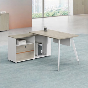 Moderno efficiente lavoro collaborativo scrivania e sedia Set con lo schermo insonorizzante di stoccaggio e funzione estensibile - Product Image 2