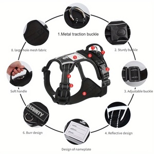 Nuovo arrivo in Nylon Pet petto/gilet con funzione personalizzata cane <span class=keywords><strong>Strap</strong></span> di trazione riflesso all'ingrosso canotta petto cane articoli per animali