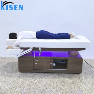 Cama de Belleza Moderna KISEN, Equipo de Salón, Cama Cosmética Facial de Lujo con 4 Motores, Control Eléctrico de Pie, Mesa de Masaje con Luz - Product Image 6