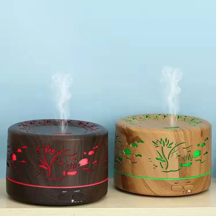 Remote Version New 500ml Aromatic Dispersant Essential Oil Humidifying Lamp Aroma Diffuser
