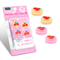 Vente chaude 4 Pcs Pack Fruit Pattern Joystick Thumb Grip Controller Silicone Thumb Stick Grips Cover pour Nintendo Switch Lite