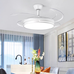 <span class=keywords><strong>Ventilateur</strong></span> de <span class=keywords><strong>plafond</strong></span> décoratif invisible de 42 pouces <span class=keywords><strong>avec</strong></span> 4 pales, nouvelle télécommande, faible bruit, pour chambre à coucher - Product Image 2