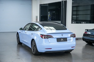 Euromaster Bong Bóng Miễn Phí 1.52*18 Mét Siêu Bóng Lê Jazz Màu Xanh Macaron Màu Xe Vinyl Thay Đổi Phim - Product Image 6