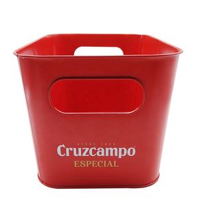 <span class=keywords><strong>Cruzcampo</strong></span> promocional de metal cerveza cubo de hielo cubo de metal personalizado cubo de hielo - Product Image 6