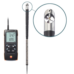 Anémomètre à ailettes numérique Testo 416 le plus vendu - 0,63 pouce avec connexion via application - En stock - Anémomètre Testo 416 avec ailette directionnelle - Product Image 1