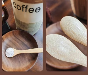 Mini cucchiaio di bambù personalizzato con Logo personalizzato cucchiaio di bambù piccolo cucchiaio di bambù <span class=keywords><strong>per</strong></span> immersione <span class=keywords><strong>miele</strong></span> Dessert - Product Image 6