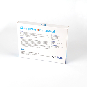 طقم مواد طبع الأسنان السيليكونية ذاتية الاستخدام من الدرجة الغذائية مع قاعدة زرقاء ومحفز أبيض، ضمان مدى الحياة - Product Image 6