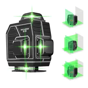 Shunhui modello floor cross line green beam autolivellante LD 4d level laser 16 line con telecomando