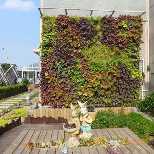 Chậu treo tường chống tia cực tím, nhựa xanh, 36 ngăn, bộ dụng cụ làm vườn treo tường, tường cây xanh, vườn thẳng đứng - Product Image 5