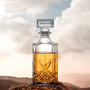 All'ingrosso 750ml inciso Vintage vecchio stile classico whisky bicchieri di lusso liquore Decanter regalo Set - Product Image 3