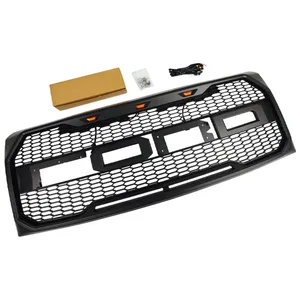 Grilles de pare-chocs avant de voiture Plug & Play pour F-150 2009-2014 Style Cache inférieur en maille Accessoires de tuning automobile - Product Image 5