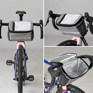 <span class=keywords><strong>Sac</strong></span> de guidon de vélo étanche personnalisé OEM, <span class=keywords><strong>sac</strong></span> avant de vélo avec fenêtre transparente pour téléphone, commandes en gros - Product Image 4