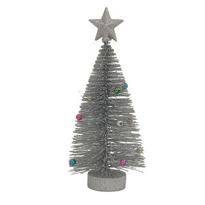 Décoration de Noël artificielle argentée, mini arbre de table, haute qualité, écologique, pour la maison, la chambre, le bureau, l'hôtel, les fêtes - Product Image 1