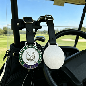 Étiquette de sac de <span class=keywords><strong>golf</strong></span> personnalisée en cuivre, fabriquée en Chine, durable, matériaux de haute qualité - Product Image 3